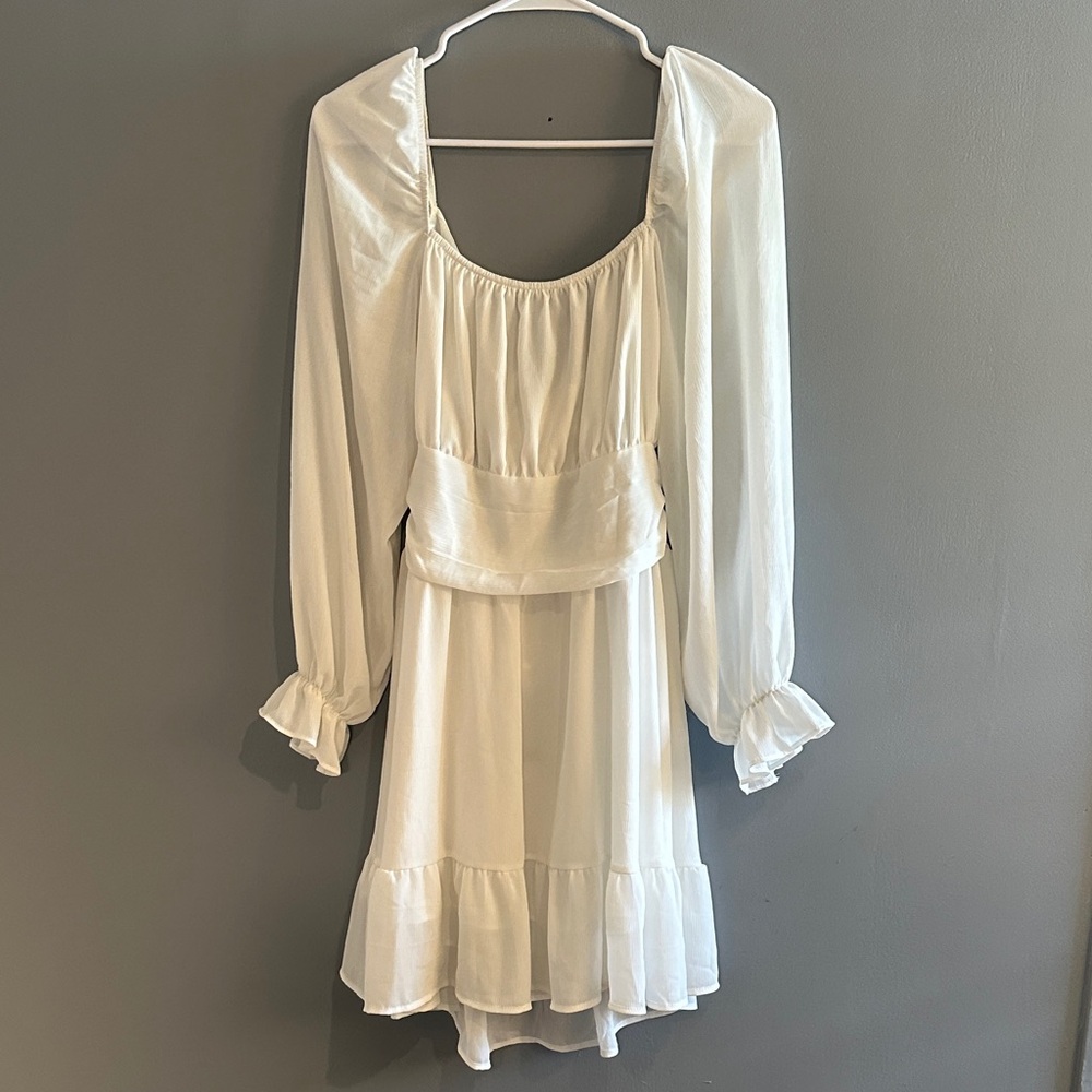 Elegant White Women's dress